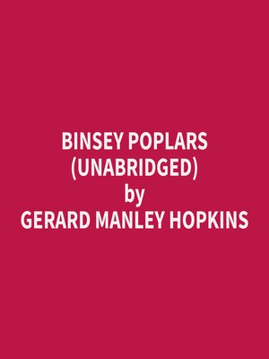 cover image of Binsey Poplars (Unabridged)